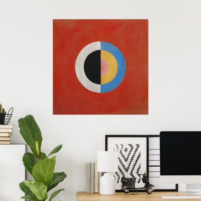 Poster Hilma Af Klint, Le Swan No.17, Art Abstrait (Bureau à domicile)