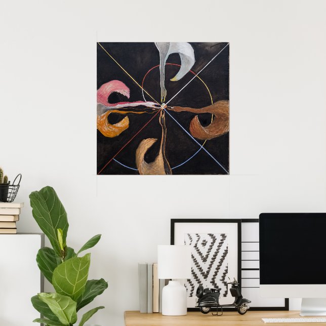 Poster Hilma Af Klint, Le Swan No.7, Art Abstrait (Bureau à domicile)