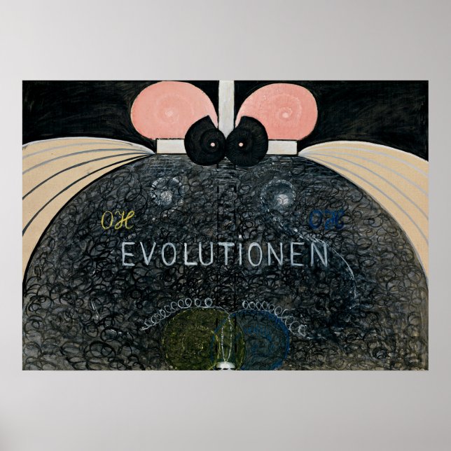 Poster Hilma af Klint - L'évolution (Devant)
