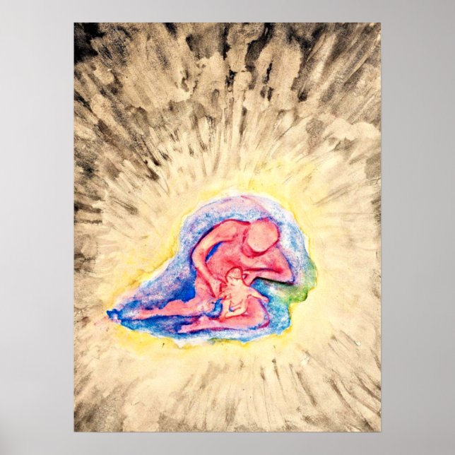 Poster Hilma af Klint - Mère et Enfant (Devant)