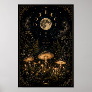 Poster 'Himmlischer Pilzgarten'