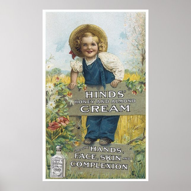 Poster Hinds Miel et crème aux amandes (Devant)