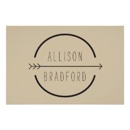 Poster Hip et Rustique Flèche Tan Logo Télécharger