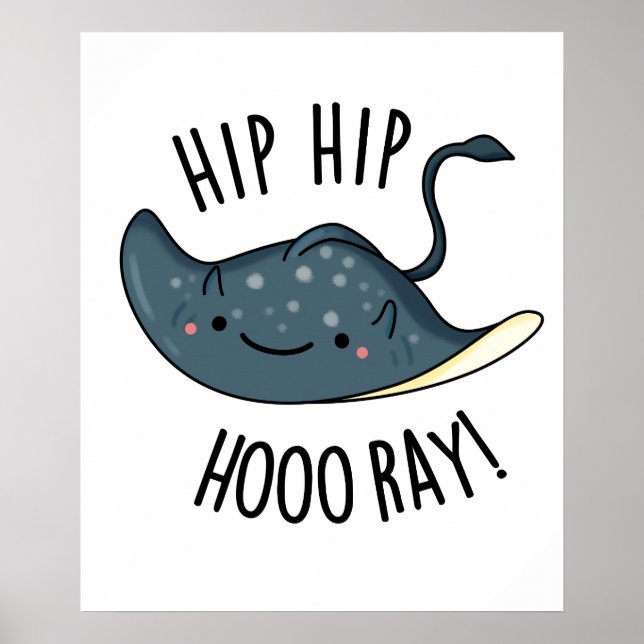 Poster Hip Hip Hoo-ray Drôle de Punition de Raie  (Devant)