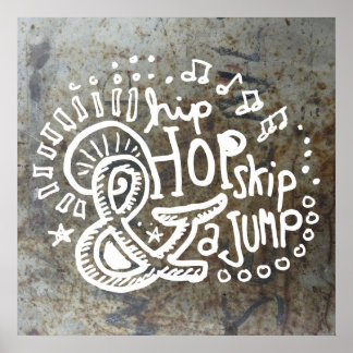 Poster Hip hop Sauter le saut 2B