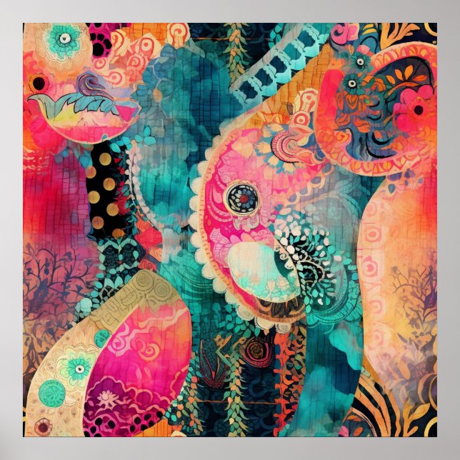 Poster Hippie Boho (Devant)