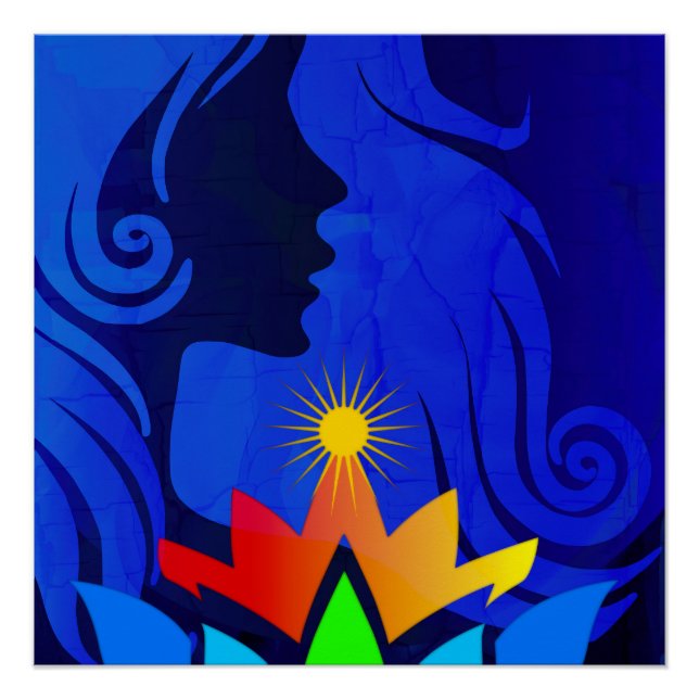 POSTER HIPPIE CHAKRA QUEEN (Devant)