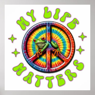 Poster Hippie Love Peace Life Matters Custom 