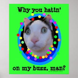 Poster Hippie Psychedelic Rainbow Buzz Chat