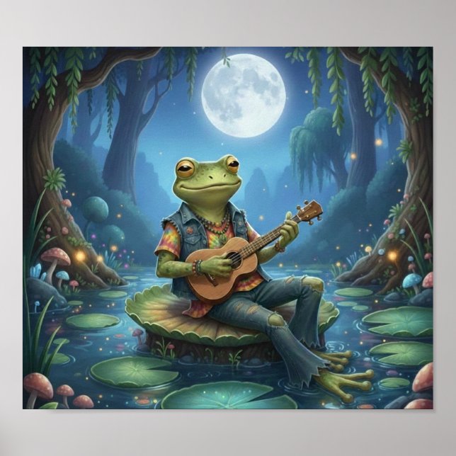 Poster HippieFrogMusician (Devant)