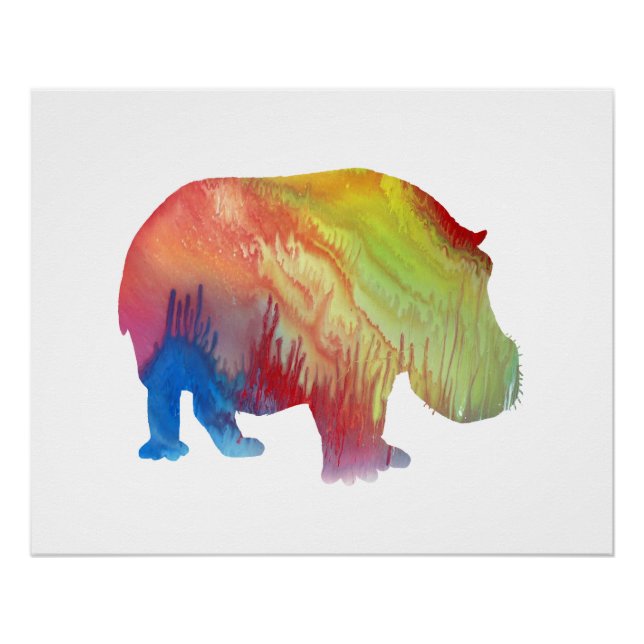 Poster Hippopotame (Devant)