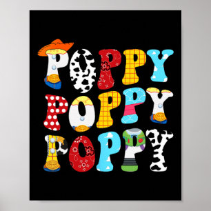 Poster Histoire amusante Poppy Toy Toy Story Papa Fête de