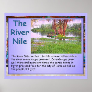 Poster Histoire, Ancien Nil du fleuve Egypte