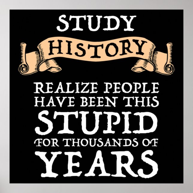 Poster Histoire De L'Étude - Réaliser Que Les Gens Ont Ét (Devant)