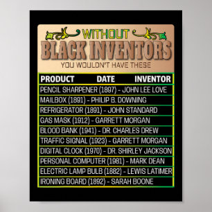 Poster Histoire Des Inventeurs Noirs Oubliés Histoire Noi