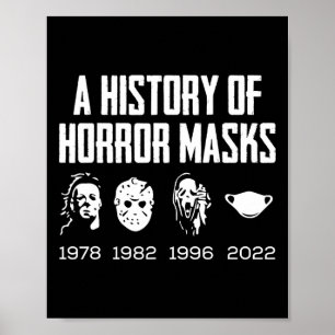 Poster Histoire Des Masques D'Horreur Costume Lazy Hallow