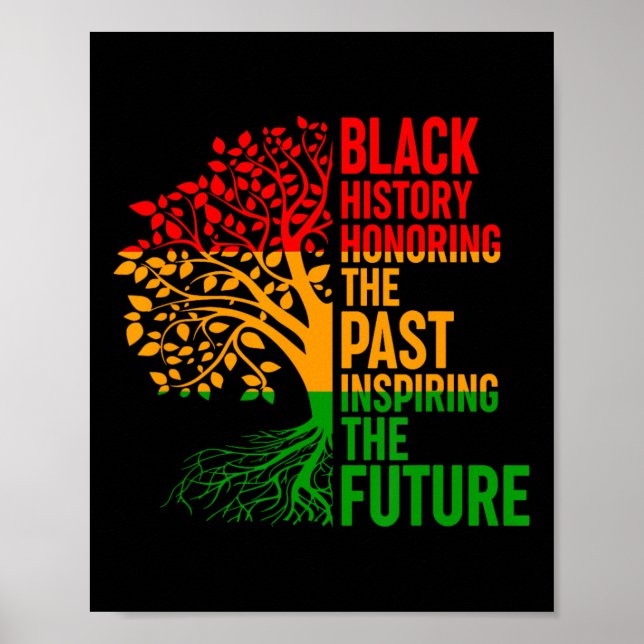 Poster Histoire des Noirs honorer le passé Inspirant Homm (Devant)