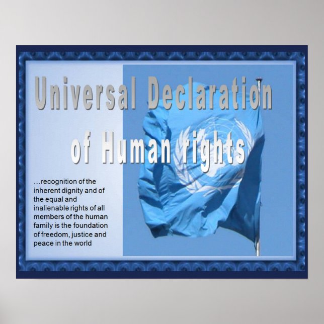 Poster Histoire, Droits humains, Déclaration (Devant)