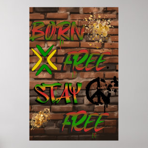 Poster Histoire/Liberté/Célébration/Poster noir