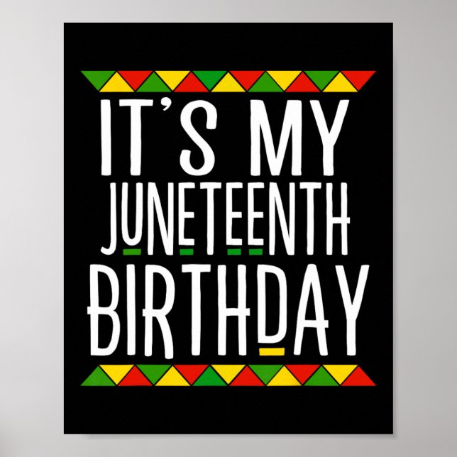 Poster Histoire noire C'est mon 19e anniversaire (Devant)