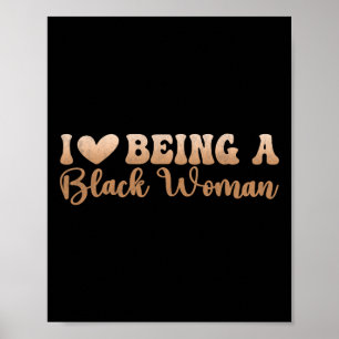 Poster Histoire noire et jour de Juneteenth, j'aime être 