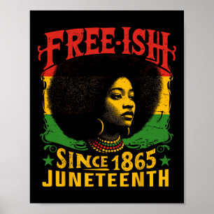 Poster Histoire noire franche Junetdix Liberté Emancipa