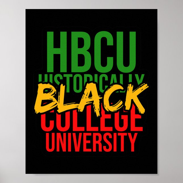 Poster Histoire Noire Influent Hbcu Dream Comme Martin I (Devant)