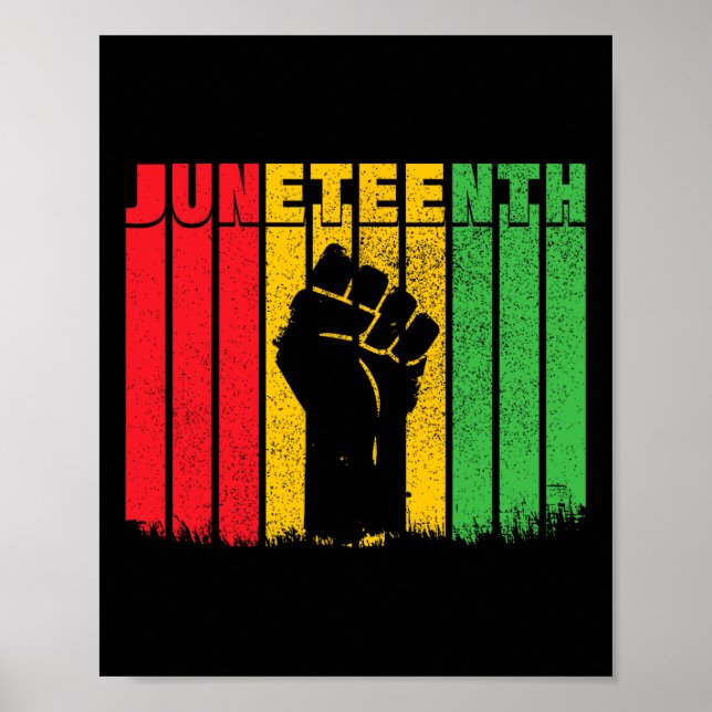 Poster Histoire noire Liberté africaine afro-américaine (Devant)