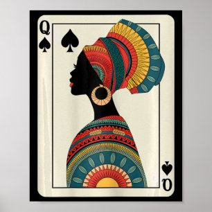 Poster Histoire noire Queen Melanin African American June