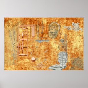 Poster Histoire, temps et rythme de métronome