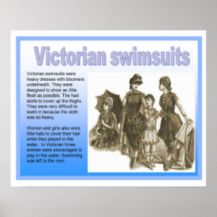 Poster Histoire, Victorians, maillots de bain