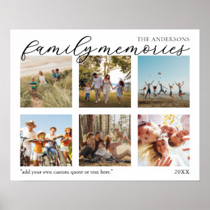 Poster Histoires de famille Collage photo personnalisé