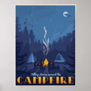 Poster Histoires par le feu de camp
