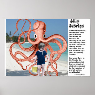 Poster Histoires stupides : Octopus mangeant de l'homme