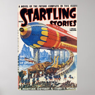 Poster Histoires vintages de Startling Magazine Pulp Couv