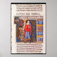 Historiated initial 'U' représentant Joel