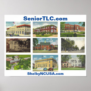 Poster historique Shelby NC