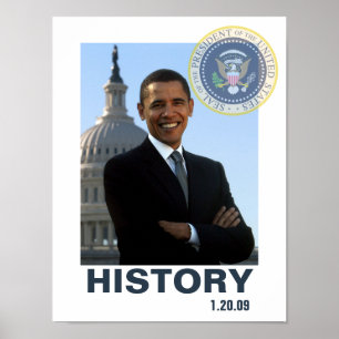 Poster HISTORY Obama Inauguration 1/20/09