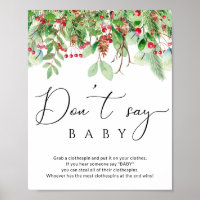 Hiver à feuillage persistant Ne pas dire baby show