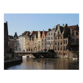 Poster Hiver à la Kornlei à Gent, Belgique
