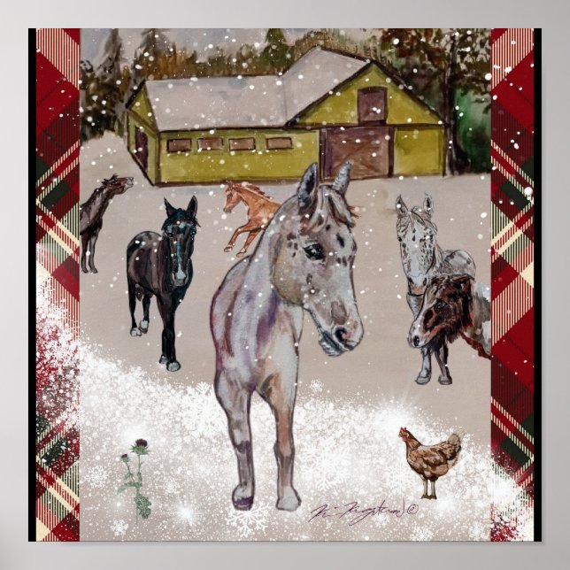 POSTER HIVER AU RANG WEST HILLS (Devant)