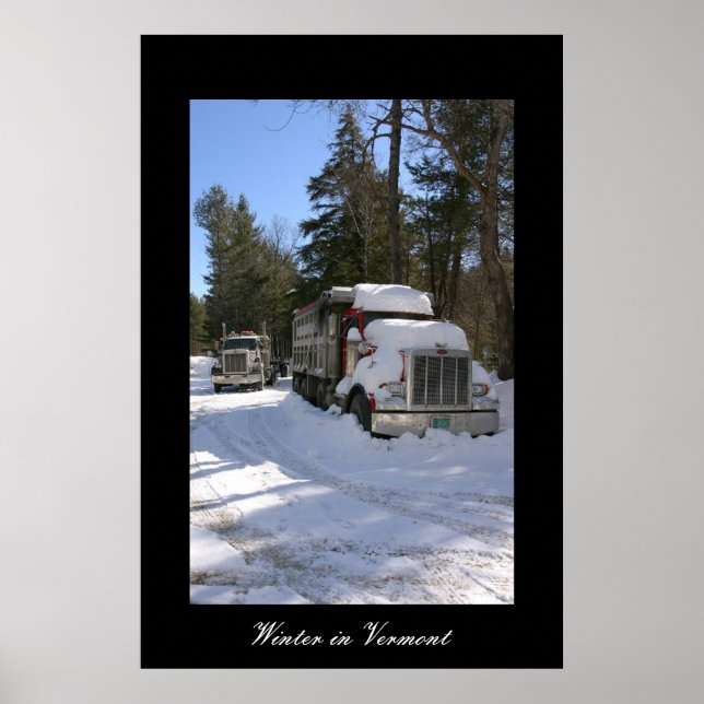 Poster Hiver au Vermont (Devant)