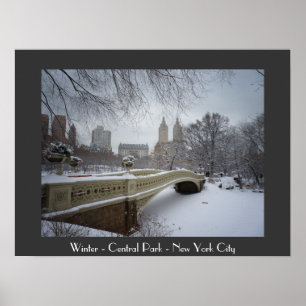 Poster Hiver - Central Park - New York City