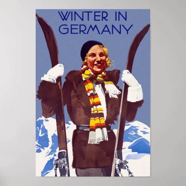 Poster Hiver en Allemagne (Devant)