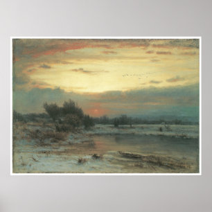 Poster Hiver, fermeture de la journée (Un ciel d'hiver), 