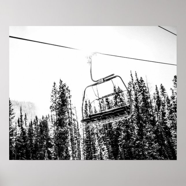 Poster Hiver noir et blanc (Devant)