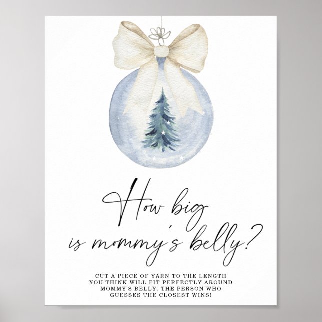 Poster Hiver, quelle taille est l'affiche de jeu ventre d (Devant)