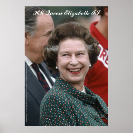 Poster HM Queen Elizabeth II Windsor 1986