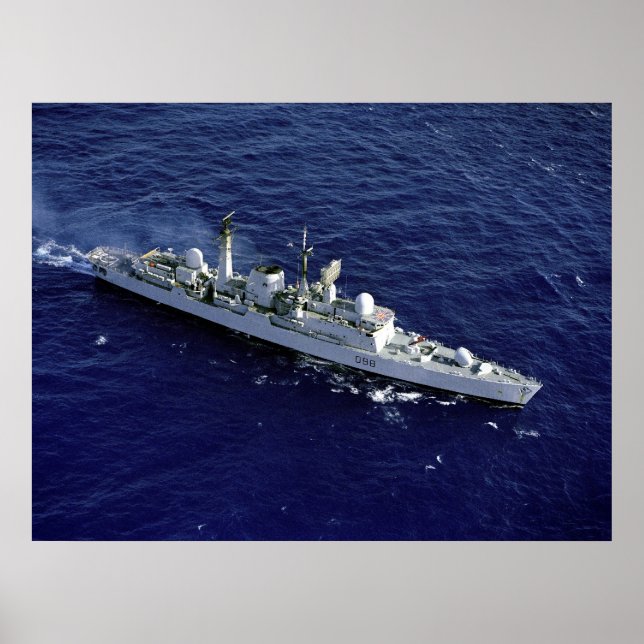 Poster HMS Glasgow (D-88) (Devant)