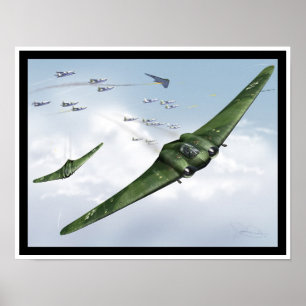 Poster Ho 229 Attaque !